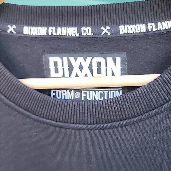 Dixxon Flannel Pentagram Crewneck Sweatshirt Men's L Black Long Sleeve NWT - Picture 6 of 12